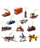 TIN TOY CHRISTMAS TREE ORNAMENT Choice of 12 Designs Retro Metal Collect... - $128.20 MXN+
