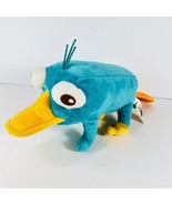 Disney Parks Phineas 9&quot; Plush Toy Perry The Platypus Teal - £15.74 GBP