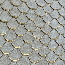 A lot of Two Genuine Tilapia Fish Leathers Skins Sparkling Glittery Ligh... - $9.00