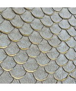 A lot of Two Genuine Tilapia Fish Leathers Skins Sparkling Glittery Ligh... - $9.00