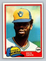 Dick Davis #183 1981 Topps Milwaukee Brewers - $1.69