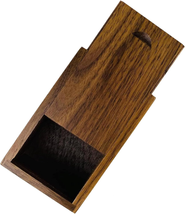 Small Wood Gift Box with Sliding Lid, Sliding Top Tiny Wooden Keepsake Box USB B - £9.60 GBP