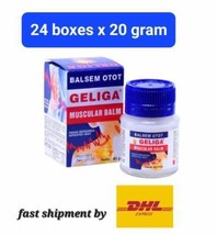 Geliga Muscular Balm Neck Muscle Back Joint Pain warm up 24x 20g shipment by DHL - £86.86 GBP