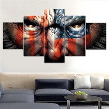 No Frame Patriotic American Flag Five Piece Canvas Print Wall Art Home D... - $30.50+