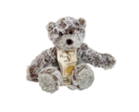 DEMDACO GIVING TEDDY BEAR BROWN FUZZY SOFT 2015 STUFFED ANIMAL PLUSH 8" TOY - $19.00