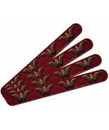 Wonder Woman Logo Double-Sided Nail File Emery Board Set 4 Pack - £10.11 GBP