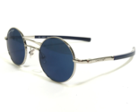 Chris Y CRAFT Gafas de Sol CF 3025 02N4 Azul Plateado Redondo Monturas W... - $139.47