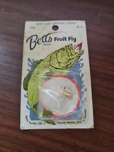 vintage NOS new on card Betts Fruit Fly No. 61 fishing lure - $4.95