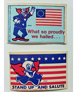 Bozo the Clown 1975 Stickers Larry Harmon 2 Of Each New Old Stock Stickers - £2.39 GBP