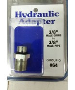 Hydraulic Adapter 3/8&quot; MALE ORING X 3/8” MALE PIPE - €17,32 EUR