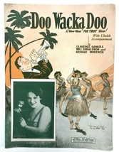 Doo Wacka Doo A &quot;Wow-Wow&quot; Fox Trot Wow! 1924 Sheet Music Miss Patricola - £18.16 GBP