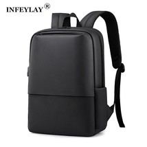 Men Business backpack waterproof travel Laptop Backpack fashion student school B - £36.92 GBP