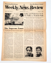 Weekly News Review October 2 1950 Washington D C Newspaper The Supreme Court - £6.96 GBP