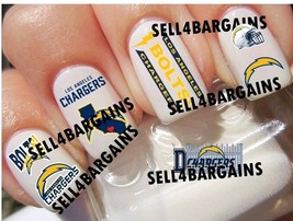 2025 Los Angeles Chargers 8 Different Designs Promo 》Salon Quality Nail ... - $9.41