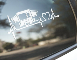 Pop Up Camper Heartbeat Love Vinyl Car Truck Decal Window Sticker Vehicl... - £4.60 GBP