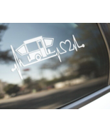 Pop Up Camper Heartbeat Love Vinyl Car Truck Decal Window Sticker Vehicl... - $109.69 MXN