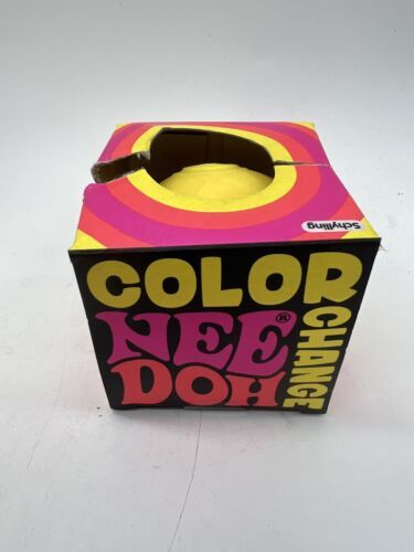Color Change NEE DOH Yellow Stress Ball Squishy Squeeze Fidget Toy COMBI... - $8.29