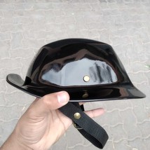 Motorcycle Helmet Bucket hat Style fiberglass  Helmet black with LA roya... - £188.07 GBP