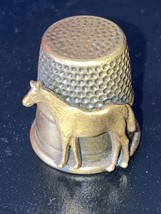 Vintage Thimble with horse - £15.29 GBP