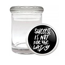 Lazy Success Em1 Medical Glass Stash Jar 3&#39;&#39; X 2&#39;&#39; Herb And Spice Storage Air Ti - £6.35 GBP