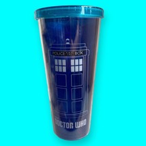 Doctor Who Vanguard Acrylic Travel Tumbler w/ Lid Police Box Design Blue 24 oz - £11.02 GBP