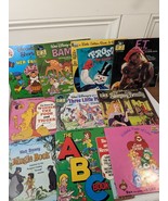 Vintage Book &amp; Record read and listen book lot set of 10 albums Disney 3... - £38.45 GBP