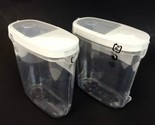 (Lot of 2) IKEA 365+ Dry Food Jar with Lid Clear White Storage 44 oz New... - $26.68