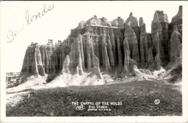 Chapel of The Wilds RPPC Badlands Rapid City South Dakota Rise Photo Postcard Y7 - £3.10 GBP