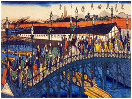 2392.Bridge Asian antique period design carriages quality Poster.Decorative Art - £12.71 GBP+