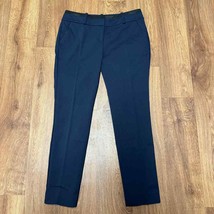 Ann Taylor Womens Navy Blue Black Accents Ankle Chino Cropped Dress Pant... - $31.68