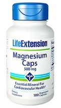MAKE OFFER! 4 Pack Life Extension Magnesium Caps 500 mg bone strength NON GMO image 2