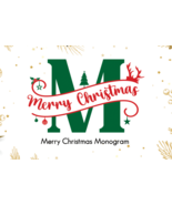 Merry Christmas Monogram Font - €14,57 EUR