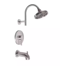 Premier 120094 Essen 1-Spray Tub and Shower Faucet with Valve - Brushed Nickel - £74.26 GBP