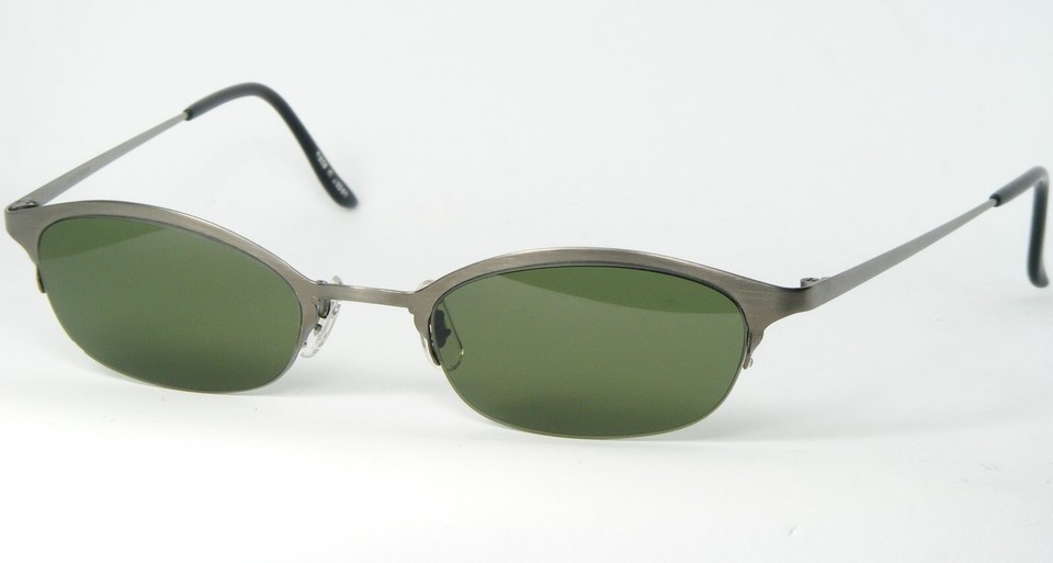 EYEVAN Charm P PEWTER SUNGLASSES GLASSES FRAME W/ GREEN LENS 47-20-140mm... - $107.06
