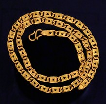 22 Kt Yellow Gold Nawabi Chain Heart Shape Design Certified Gold  Jewelry - £1,841.49 GBP+