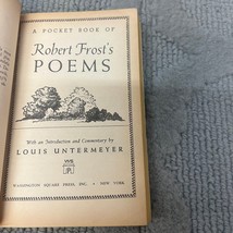 Robert Frost&#39;s Poems Paperback Book from Washington Square Press 1963 - £9.73 GBP