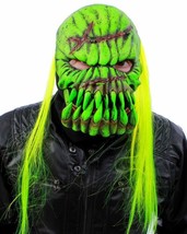Skeleton Skull Sock Mask Green Glow In The Dark Scary Halloween Costume N1088 - £66.43 GBP