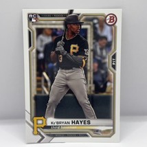 2021 Topps Bowman Baseball Ke&#39;Bryan Hayes Base RC #66 Pittsburgh Pirates - £1.56 GBP