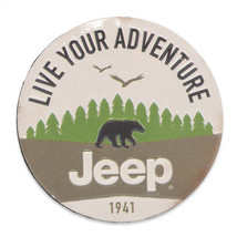 Jeep Live Your Adventure 1941 Embossed Metal Magnet Multi-Color - £8.67 GBP