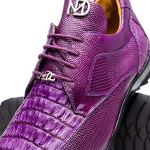 Marco Di Milano genuine caiman hornback & original lizard Sneaker Crater Purple image 5