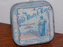 Vintage Old Dutch Line Waters &amp; Waters Typewriter Ribbon Tin - €37,89 EUR