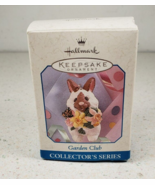 Hallmark Ornament 1997 Bunny with Flowers and Butterfly Rabbit Garden Cl... - €10,71 EUR
