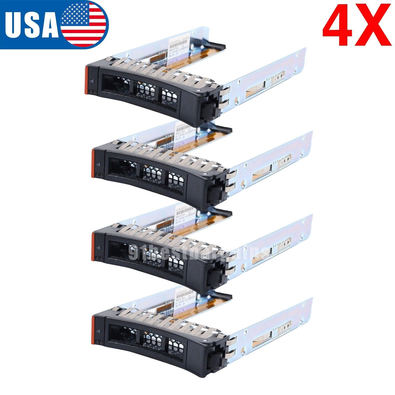 4X For Ibm X3400 X3550 X3500 X3650 M2/M3/M4 2.5 Sff Hot Swap Hdd Caddy 44T2216 - $40.84