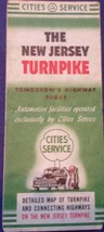Vintage Cities Service The New Jersey Turnpike Map Brochure - £3.96 GBP
