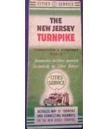 Vintage Cities Service The New Jersey Turnpike Map Brochure - $4.99