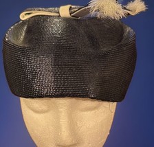 Vintage MR JOHN Classic Straw Beret Style Hat Cap New York Paris - $14.95