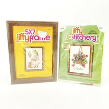 Vintage Jiffy Stitchery Embroidery Crewel Kit #342 Azalea &amp; Frame - £24.92 GBP
