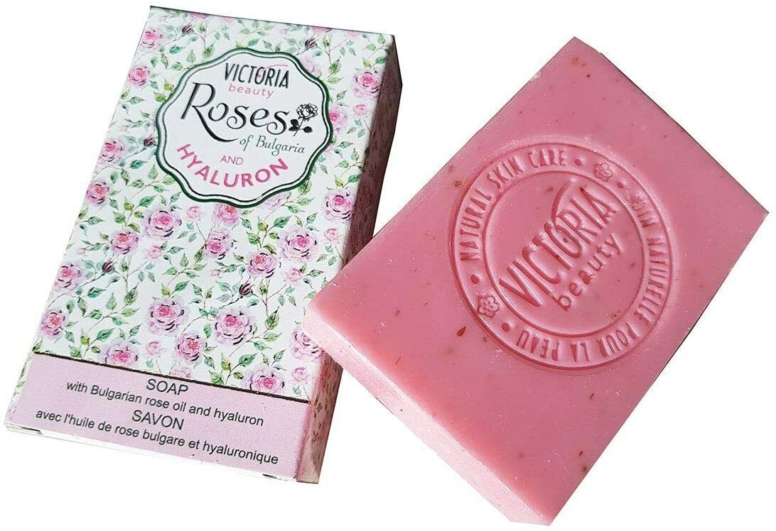 VB Roses of Bulgaria &amp; Hyaluron 70 gr Glycerin Soap with Rose Oil &amp; Hyal... - $3.91