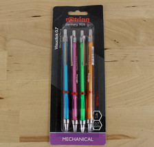 rOtring VisuClick Mechanical Pencil, 0.7 mm, Assorted Barrels, 4-Count - £7.92 GBP