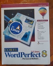 Vintage Corel WordPerfect 8 For Linux Personal Edition CD-Rom Version - $38.79